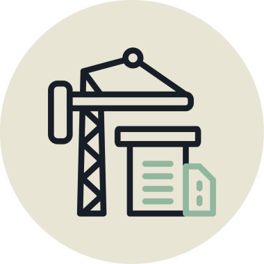 Yapı simgesinin vektör illüstrasyonu