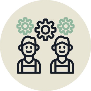 İnsan simgesinin vektör illüstrasyonu