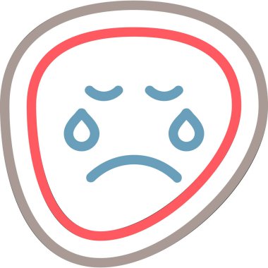 Üzücü. Web simgesi basit tasarım