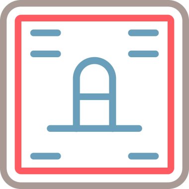 Modern b 'nin vektör illüstrasyonu eksik simgesi