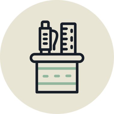 Ofis oluşturma simgesinin vektör illüstrasyonu