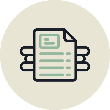 Belge. Web simgesi basit tasarım