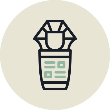 Modern eğitim ikonunun vektör illüstrasyonu