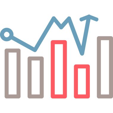 Grafik. grafik simgesi basit resimleme