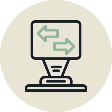 - İnternet. Web simgesi basit illüstrasyon