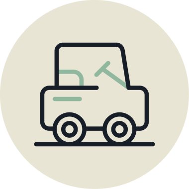 araba simgesi vektör illüstrasyonu