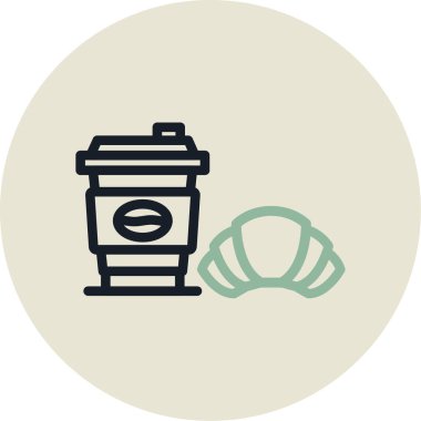 Gıda simgesinin vektör illüstrasyonu