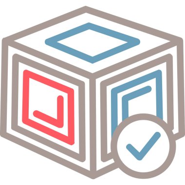 kutu simgesi, vektör illüstrasyonu