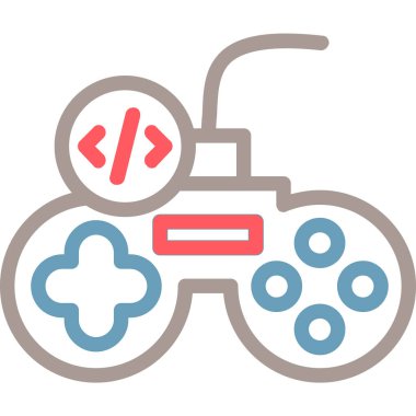 Oyun kolu. Web simgesi basit illüstrasyon