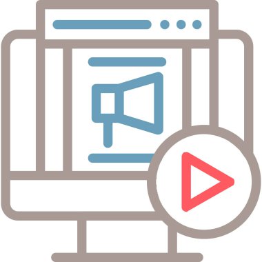 haber ortamı web simgesi basit tasarım