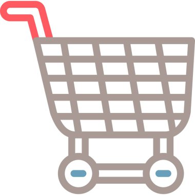 Alışveriş sepeti vektör simgesi