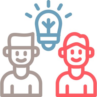 fikir simgesi, vektör illüstrasyonu