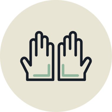 El hareketi simgesi vektör illüstrasyonu