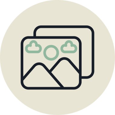 Modern simgenin vektör illüstrasyonu