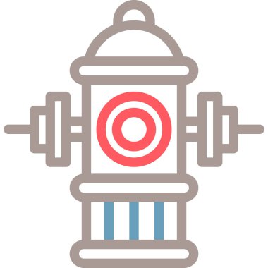 itfaiye musluğu simgesi, vektör illüstrasyonu