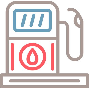 Gaz. Web simgesi basit illüstrasyon