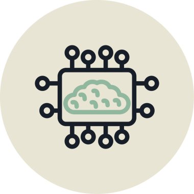 Bulut ağı. Basit resimleme