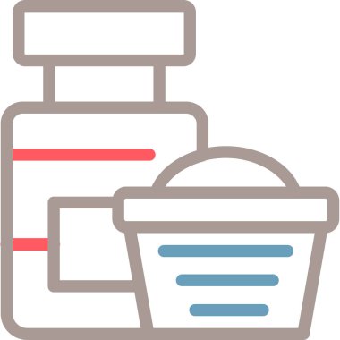 yiyecek içecek ikonu doldurulmuş - taslak biçiminde