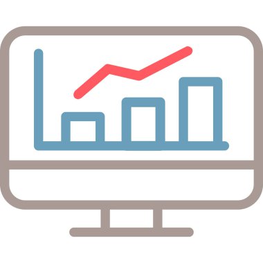 analitik grafik vektör simgesi