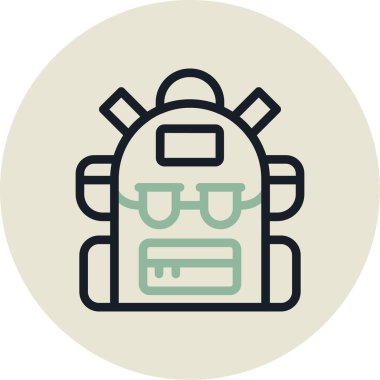 çanta çanta simgesi doldurulmuş taslak biçimi