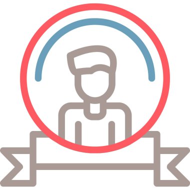 avatar. Web simgesi basit illüstrasyon