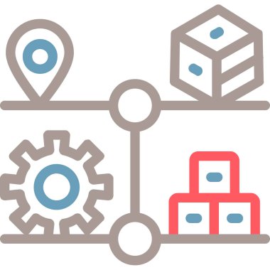 şebeke. Web simgesi basit illüstrasyon