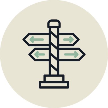 yön vektör simgesi modern basit vektör illüstrasyonu