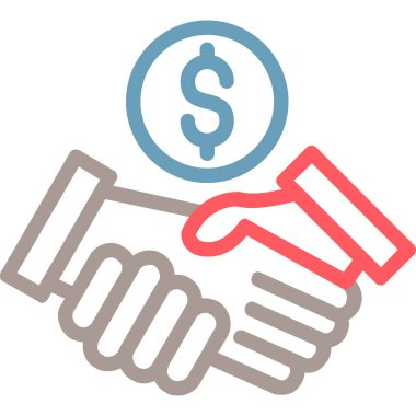 Dolar işareti. Web simgesi vektör illüstrasyonu