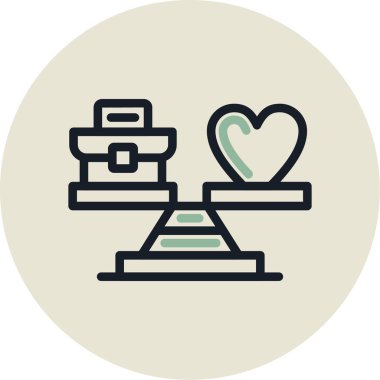 Aşk simgesinin vektör illüstrasyonu