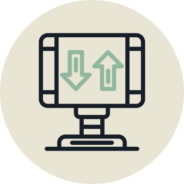 İndir. Web simgesi basit illüstrasyon