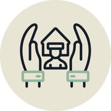 Otel simgesi vektör illüstrasyonu