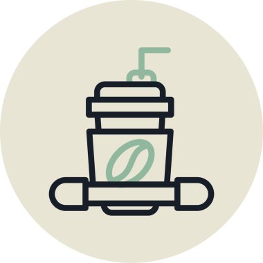 Modern simgenin vektör illüstrasyonu