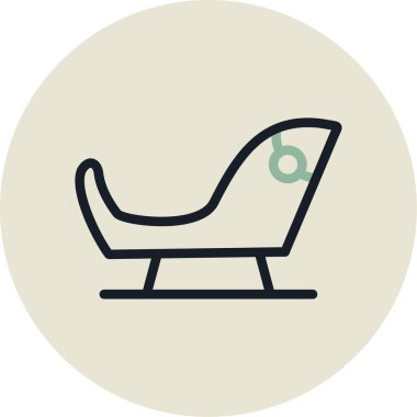 kanepe ikonu vektör illüstrasyonu