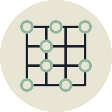 şebeke. Web simgesi basit illüstrasyon