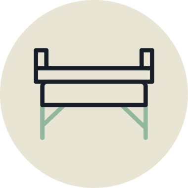 kanepe ikonu vektör illüstrasyonu