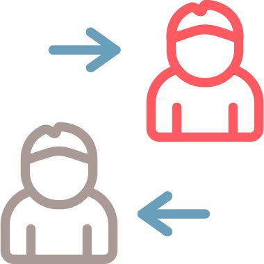 Adamım. Web simgesi basit illüstrasyon