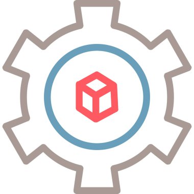 dişli simgesi vektör illüstrasyonu