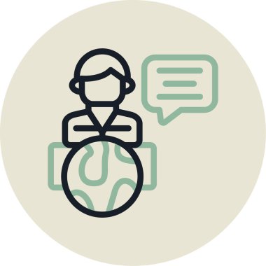 Dizüstü bilgisayarı olan bir kadının vektör çizimi