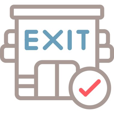 Modern simge, vektör illüstrasyonundan çık