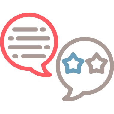 Sohbet simgesi vektör illüstrasyonu