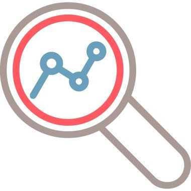 Analitik Çalıştırma Çizgisi Çoklu Renk, Vektör İllüstrasyonu