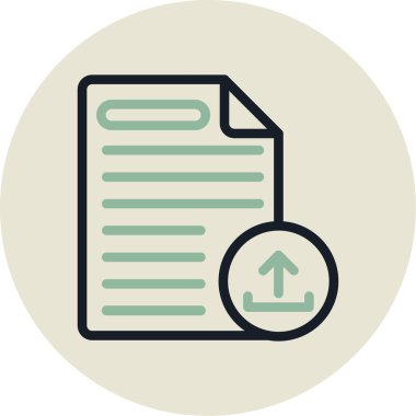 belge simgesi vektör illüstrasyonu