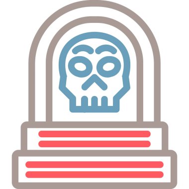 modada izole edilmiş arka planda ölüm simgesi