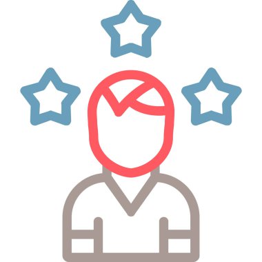 yıldız simgesi vektör illüstrasyonu