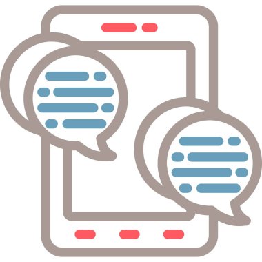 Konuş. Web simgesi basit tasarım