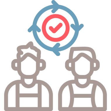 Müşteri geldi. Web simgesi basit illüstrasyon