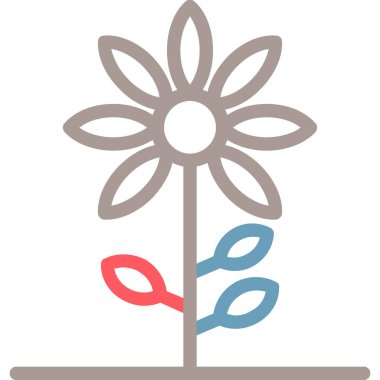 Çiçek ikonu. Web tasarımı