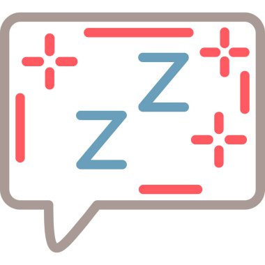 uyku modern ikon vektör illüstrasyonu