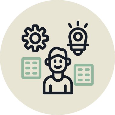 Modern simgenin vektör illüstrasyonu