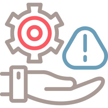 dişli ve el aletleri vektör simgesi